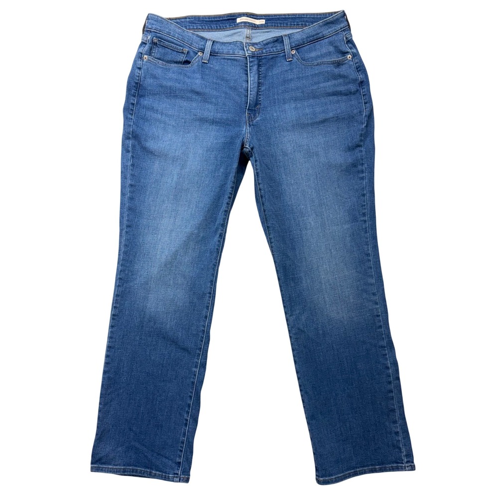 Levis 414 Classic Straight Jeans Womens 20W Medium Wash Blue Denim 23648-0009